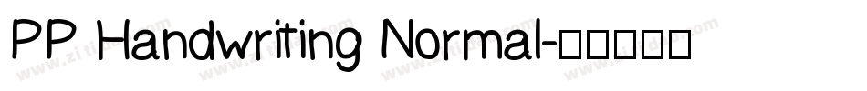 PP Handwriting Normal字体转换